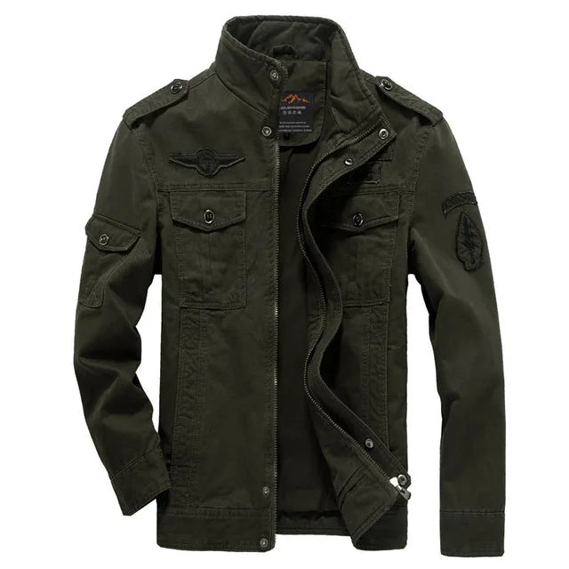 Chaqueta Masculina Militar Cargo Otoño Vanthea